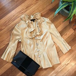 Chetta B Gold Evening Blouse